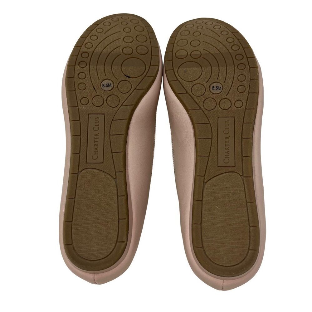 CC: Charter Club Bailynn Ballet Flats “Blushing Pink.” SZ 8.5 Bow detail. - Picture 5 of 5